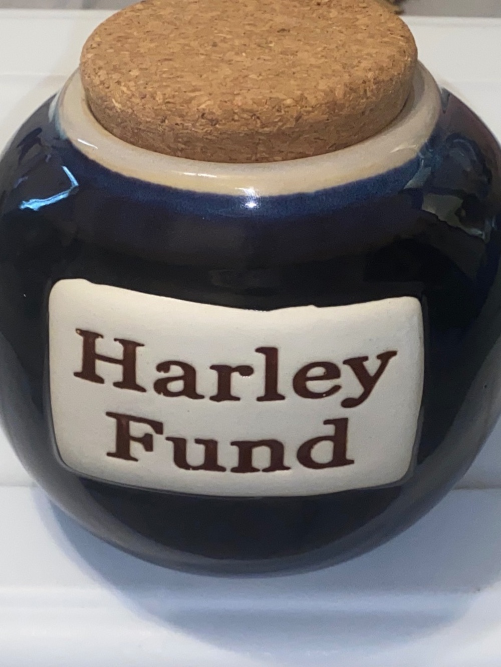 Tumbleweed Harley Fund Ceramic Money Jar Bank